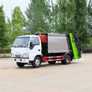Camion à ordures compacteur électrique ISUZU <span class=keywords><strong>ELF</strong></span> 4x2 6m³ pour la collecte des déchets urbains - Product Image 2