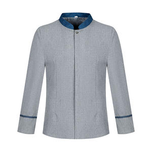 Automne et hiver vêtements de nettoyage à manches longues costume <span class=keywords><strong>femme</strong></span> bleu chambre d'hôtel propriété tante personnel de nettoyage vêtements de travail gris foncé - Product Image 4