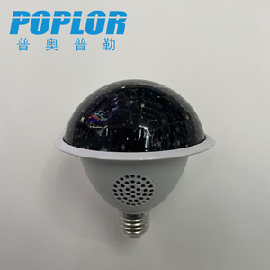 Poplor Led <b>Smart</b> Speaker <b>Light</b> Bulb Rgb Colorful Starry Sky Lamp E27 Base For Home Decor - Product Image 1
