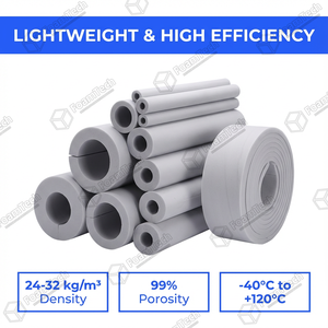 Isolation de tuyaux en mélamine à 99% de porosité pour la plomberie <span class=keywords><strong>et</strong></span> l'ingénierie mécanique - Product Image 5