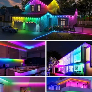 ไฟแถบ LED RGBW COB 784 ดวง 12 มม. 24V 5 ม. RGB สีขาว 100LM 18W สำหรับตกแต่งห้องโฮมเธียเตอร์ อินเทอร์เน็ตคาเฟ่ ห้องเกม อาร์เคด ทีวี - Product Image 2
