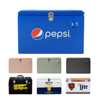 13L 15L 20L Campo Bar Bebidas Lujo Metal Retro Cooler Box Vintage Ice Chest Custom