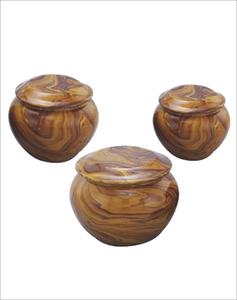 Pegatina de urna de cremación azul de estilo americano hecha de latón para cenizas humanas Adorno conmemorativo funerario - Product Image 2