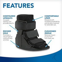 Attelle orthopédique courte non gonflable pour immobilisation de la cheville, pour fracture, entorse de la cheville, récupération post-opératoire, tendon d'Achille