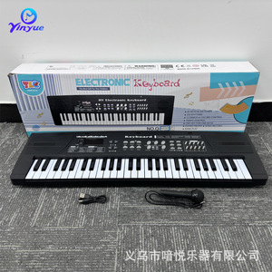 Yinyue 54-key Electronic Keyboard With <b>Microphone</b> And Usb For Children Music Beginner Instrument - Product Image 4