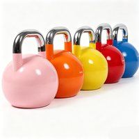 Kettlebell de compétition tout acier, acier peint or mat, équipement d'entraînement physique pour hommes et femmes