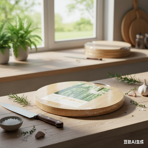 All'ingrosso tagliere di bambù rotondo 30cm utensile da cucina artigianale OEM ristorante fornitura all'ingrosso strumento di misurazione - Product Image 3