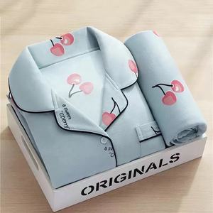 Ensemble de pyjamas pour femmes-Vêtements de loisirs à manches longues-Printemps et été-Ensemble de vêtements de nuit en fibre de lait et soie 31 styles - Product Image 4