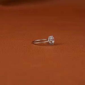 Custom 925 Sterling Silver Moissanite <b>Diamond</b> <b>Ring</b> Lab Grown <b>Diamond</b> Anniversary Jewelry - Product Image 2