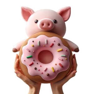 Lindo Peluche <span class=keywords><strong>de</strong></span> Conejo, Gato, Cerdo y Donut, Juguete <span class=keywords><strong>de</strong></span> Peluche, Peluche Personalizado, <span class=keywords><strong>Almohada</strong></span> <span class=keywords><strong>de</strong></span> Peluche - Product Image 4