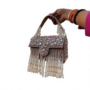 Pochette de Soirée Dorée en Cuir Véritable pour Femme, Faite à la Main, Cadeau de Mariage, Fermeture Éclair, Imperméable, Durable, Grande Capacité - Product Image 6