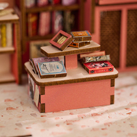 KNOWME IIECREATE Mini Puzzle Éducatif en Bois Fait Main pour Adolescents et Adultes, Maisons Découpées au Laser, Maison de Poupée Certifiée EN71, Jeu