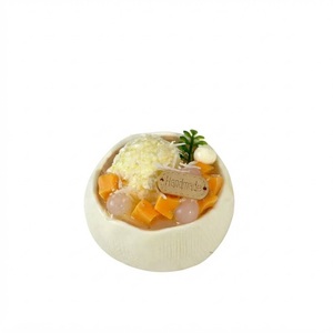 <b>Coconut</b> <b>Bowl</b> Series Cream Clay Squishy Food Grade Silicone Squeezable Stress Relief Toy Fidget Decompression Toys - Product Image 5