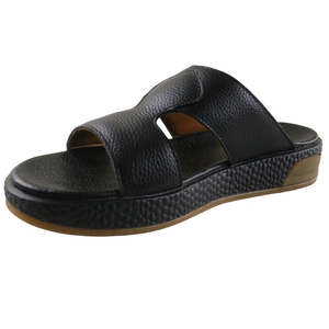 Nouvelles sandales décontractées en cuir véritable pour hommes, modèle 2026, best-seller, pantoufles en cuir de haute qualité pour hommes - Product Image 5