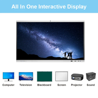 Pantalla Interactiva Inteligente con IA Android 4K de 75 Pulgadas, Pizarra Digital Táctil para Enseñanza en el Aula