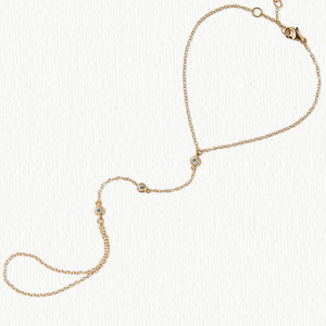 Bracelet chaîne à maillons en acier inoxydable plaqué or 18 carats avec strass, bijou exquis pour femme, vente chaude - Product Image 5