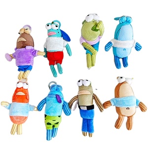 Boîtes mystères Residents Castle, Poupées en peluche Poisson Mignon, Coton PP, Sirènes de rue, Poissons plats, Petits pendentifs, Sacs de jouets - Product Image 1