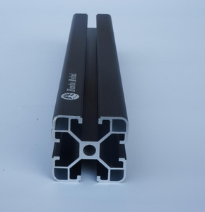 Profilés industriels en alliage d'aluminium anodisé <span class=keywords><strong>noir</strong></span> 4040, extrusion <span class=keywords><strong>40x40</strong></span>, 6063-T5, 6 mètres, longueur personnalisée, pliage - Product Image 2