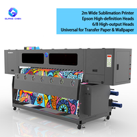 Impresora de sublimación por transferencia de tinta rollo a rollo GC2000TX de 2 m para tela, prendas de vestir, textiles para el hogar, cortinas y telas decorativas