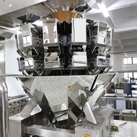 Machine d'emballage automatique VFFS multifonctionnelle à têtes multiples, haute précision, pour scellage et découpe de sachets de snacks
