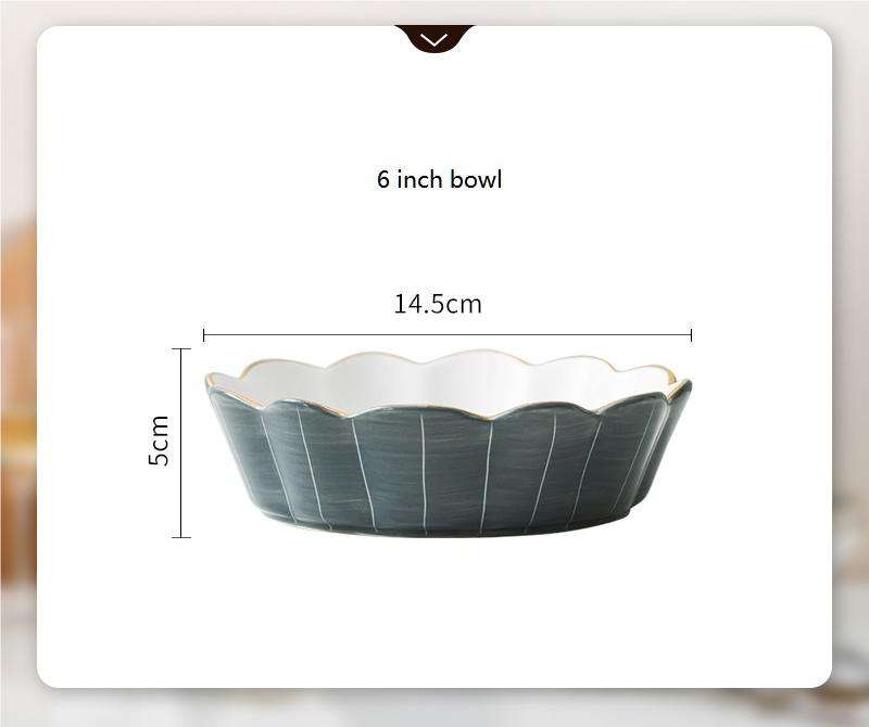 Grey 6-inch bowl