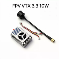 Émetteur vidéo FPV 3.3G 10W, transmission vidéo UAV longue portée 3.3GHz pour quadricoptère FPV