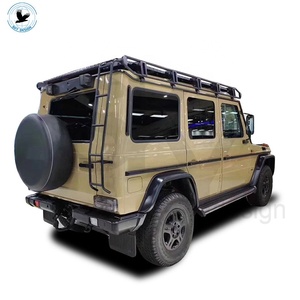 Pour <span class=keywords><strong>Mercedes</strong></span> <span class=keywords><strong>classe</strong></span> G W463 g500 g55 g350 g63 <span class=keywords><strong>porte</strong></span>-bagages de toit de voiture hors route <span class=keywords><strong>porte</strong></span>-bagages échelle d'escalade cadre de bagages - Product Image 4
