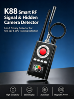 Détecteur de signal RF K88, détecteur de caméra cachée, détecteur de traceur GPS magnétique, dispositif de sécurité portable pour hôtel, maison, voiture