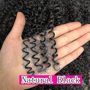 Tóc Giả Tóc Con Người Afro Kinky Xoăn Bangs-Phong Cách Châu Phi Cơ Khí Spiked Kiểu Tóc Tóc Thật Tóc Giả - Product Image 3