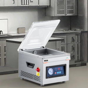 Stainless Steel Electric Automatic Small Desktop Vacuum Sealing Machine for Beef <b>Fish</b> Seafood Vegetable Chemical Packaging - Product Image 1
