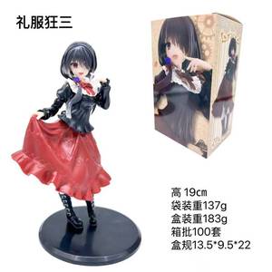 19cm Date a Live <span class=keywords><strong>Tokisaki</strong></span> <span class=keywords><strong>Kurumi</strong></span> vestido rojo uniforme Anime figura coleccionable modelo de juguete figuras de acción para Fans regalos - Product Image 6