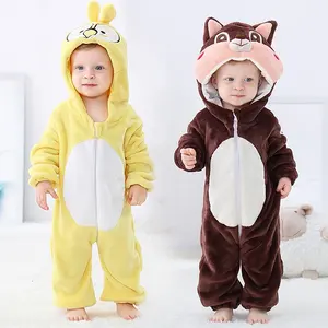 Hübsches Design Fliege Pyjamas Bio-Baumwolle Cosplay Kleidung Winter Tier Neugeborene Baby Stram pler mit dem günstigsten Preis