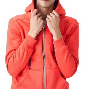 Sudadera con Capucha Gris para Hombre, Cierre de Cremallera, Corte Regular, Color Sólido, Informal, para Otoño, Ecológica, Transpirable, Tejida, 100% Algodón, Beazer Sports - Product Image 6