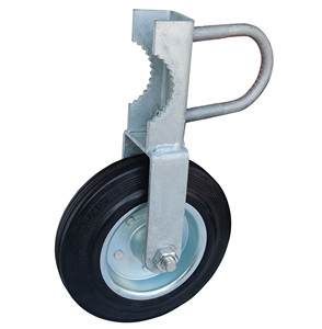 Roulettes de porte à <span class=keywords><strong>ressort</strong></span> <span class=keywords><strong>roue</strong></span> de porte robuste <span class=keywords><strong>pour</strong></span> portes battantes de clôture en tube métallique en bois - Product Image 5