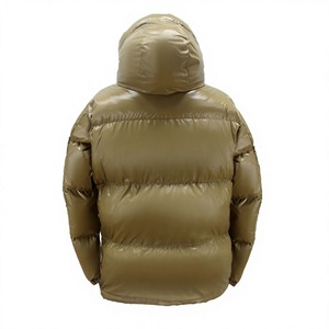 Chaqueta de Invierno con Capucha a Precio Económico, Chaqueta Acolchada de Color Sólido, Rellena de Plumón, Resistente al Viento, Informal, de Corte Regular, Gruesa y Aislante - Product Image 4