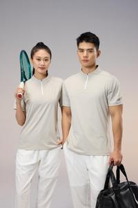 <span class=keywords><strong>Camiseta</strong></span> de Manga Corta con Cierre de Media Cremallera para Hombre y <span class=keywords><strong>Mujer</strong></span>, Transpirable y Fresca, de Secado Rápido, de Seda Helada, para Deportes al Aire Libre - Product Image 1