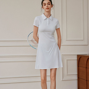 LOGO personnalisé été respirant élégant robes décontractées col POLO manches courtes Badminton Golf Tennis porter robe douce robe Padel - Product Image 4