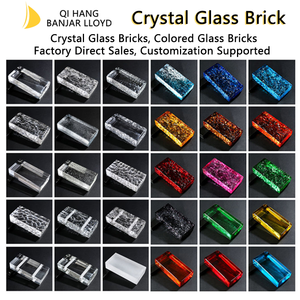 Gạch thủy tinh vuông trong suốt hai mặt băng pha lê hạt thân thiện với môi trường hiện đại tự làm phòng khách nền tường vách ngăn - Product Image 6