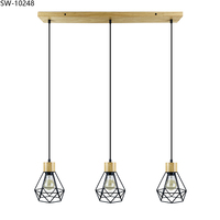 Lámpara Colgante Decorativa con Forma de Nido de Pájaro, Cable de Alambre Negro, para Comedor, Cocina, Isla