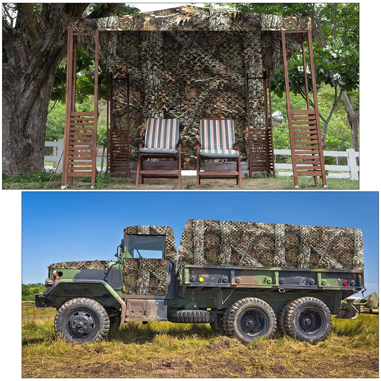 210D Camouflage Netting Woodland Hide Hunting Home Sonnenschutz Camo Net