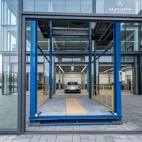 Équipement d'ascenseur de garage pour voitures, plateforme élévatrice hydraulique pour stationnement automobile, élévateur vertical à quatre poteaux pour voitures