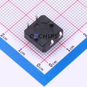 TP11012660 Tactile Switch Through hole Component (THT)-4P,12x12mm Switch Single Pole Single Throw Round Button 2.6N Through Hole - Product Image 2