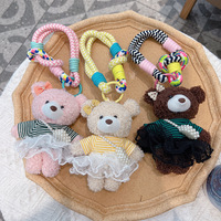 Mini porte-clés ours de dessin animé, breloques pour sacs à dos, accessoires, breloque de sac à dos pour couple, porte-clés