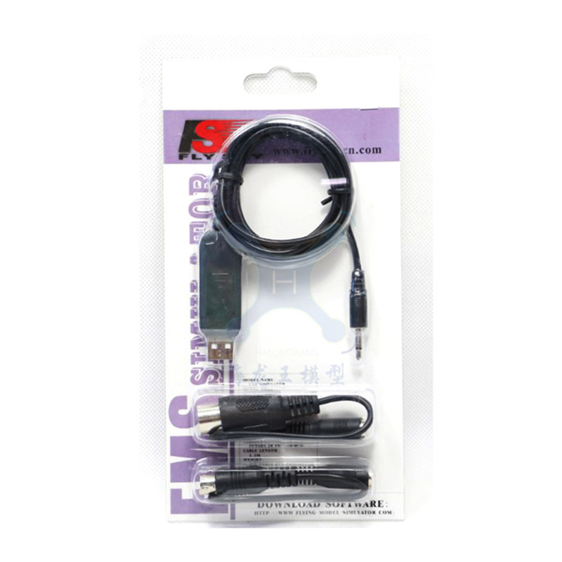 Flysky FS SM100 RC USB симулятор полета с кабелем FMS для I6 I10 I6X T6 CT6B TH9X RC FPV Дрон передатчик пульт дистанционного управления