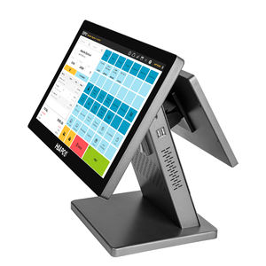 Máquina POS de pantalla dual con pantalla táctil capacitiva FHD de 15,6 "+ <span class=keywords><strong>11</strong></span>,6" N97 CPU 8 + 256GB Win10 1920*1080 Resolución POS - Product Image 1