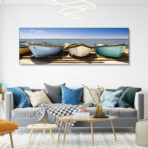 Paysage marin nature morte mur Art décoration bateau navire toile <span class=keywords><strong>peinture</strong></span> 3d imprimé <span class=keywords><strong>peinture</strong></span> pour la décoration - Product Image 2