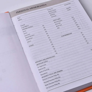 Biểu tượng tùy chỉnh A5 Tạp Chí kế hoạch chương trình nghị sự libreta lịch hàng tuần xem hàng năm lướt qua PU da tùy chỉnh máy tính xách tay hàng ngày - Product Image 5