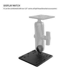 Soporte de Pared VIN, Adaptador de Placa VESA de 100x100 mm con Bola de Goma de 1.5'', Compatible con Ram Mount VIN-C-005 - Product Image 3