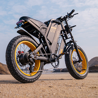 Ebike asistida para adultos, bicicleta eléctrica trasera de 48v y 1000w, potente batería de iones de litio para ebike