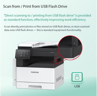 Printer Dokumen Warna Fuji Apeos C2450S 2-Tray dengan Antarmuka USB Konstruksi Plastik Kapasitas A3